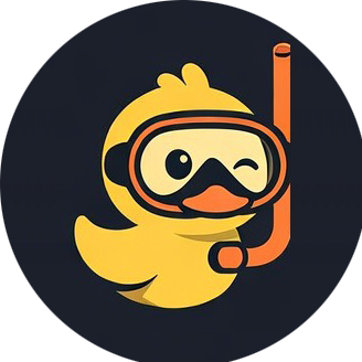 Snorkeling Duck Logo